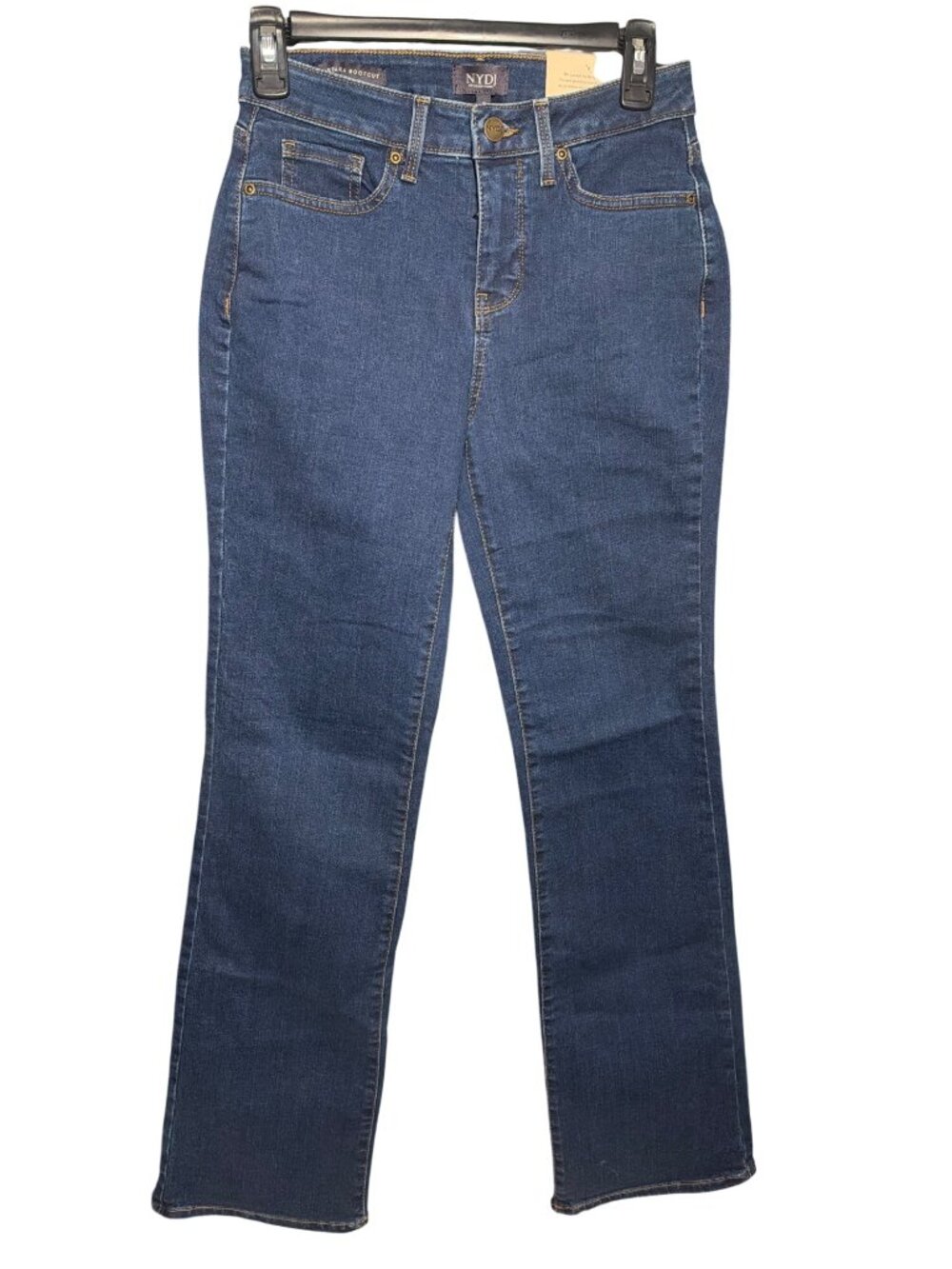 NWT NYDJ Barbara Bootcut Jeans Quinn Dark Wash Regular Size 2 MSRP $99